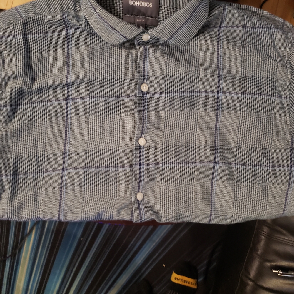 Bonobos Green and Blue Casual Button Down Shirt
